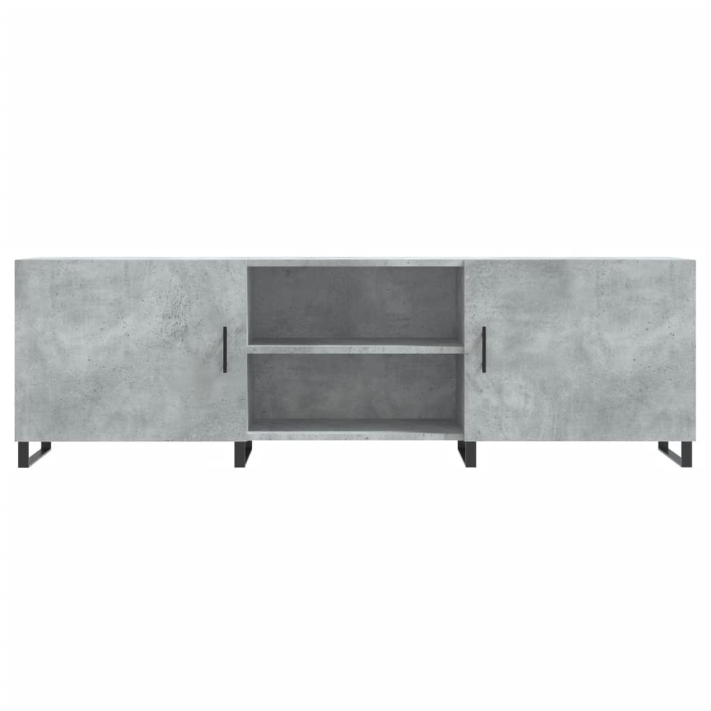 vidaXL TV Cabinet Concrete Grey 150x30x50 cm Engineered Wood