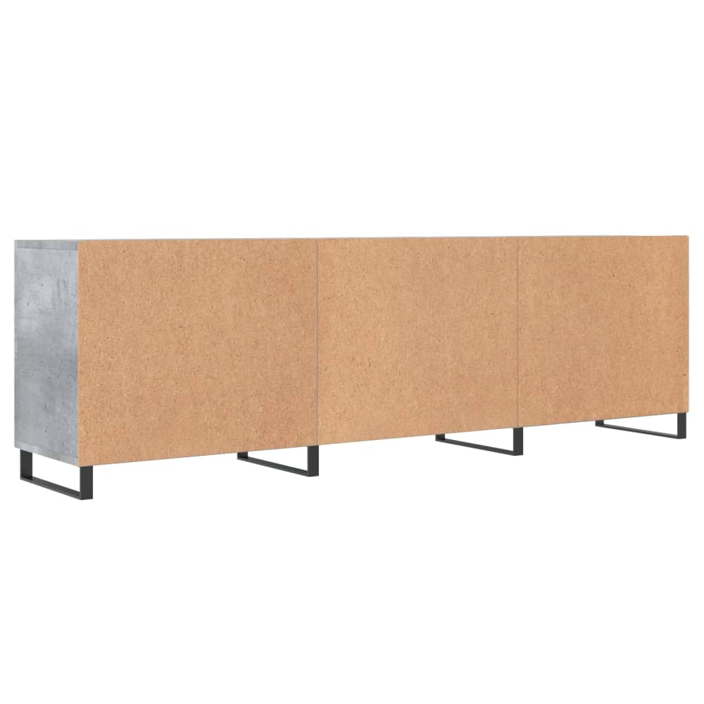 vidaXL TV Cabinet Concrete Grey 150x30x50 cm Engineered Wood