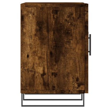 vidaXL TV Cabinet Smoked Oak 150x30x50 cm Engineered Wood