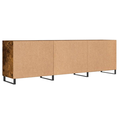 vidaXL TV Cabinet Smoked Oak 150x30x50 cm Engineered Wood