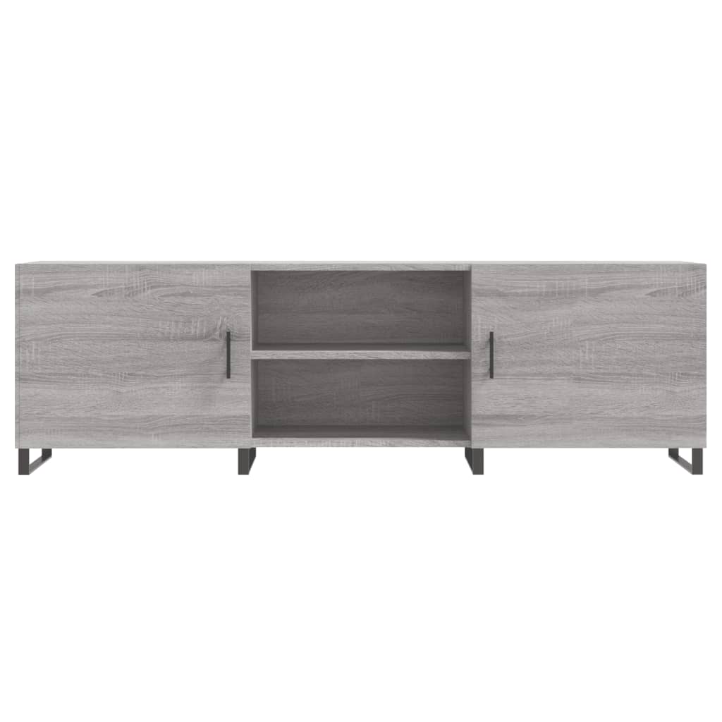 vidaXL TV Cabinet Grey Sonoma 150x30x50 cm Engineered Wood