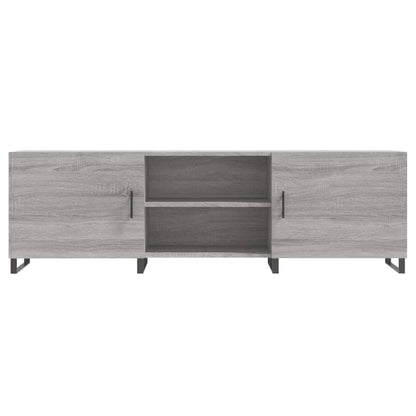 vidaXL TV Cabinet Grey Sonoma 150x30x50 cm Engineered Wood