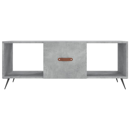 vidaXL Coffee Table Concrete Grey 102x50x40 cm Engineered Wood