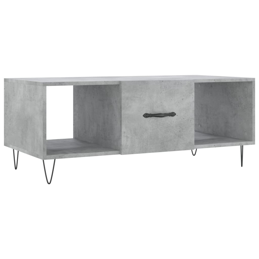 vidaXL Coffee Table Concrete Grey 102x50x40 cm Engineered Wood