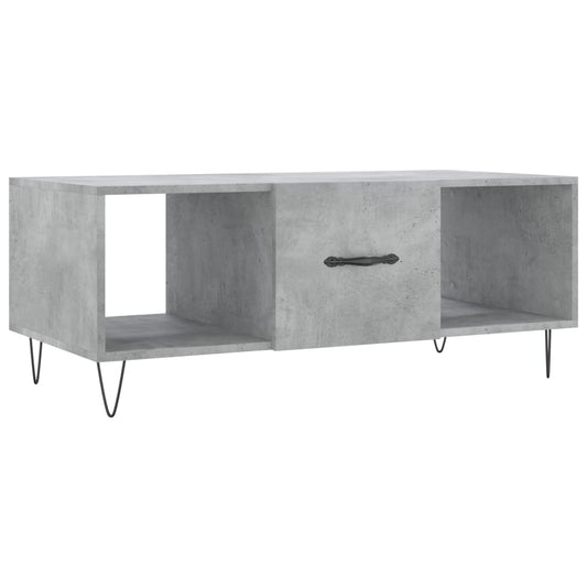 vidaXL Coffee Table Concrete Grey 102x50x40 cm Engineered Wood