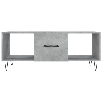vidaXL Coffee Table Concrete Grey 102x50x40 cm Engineered Wood