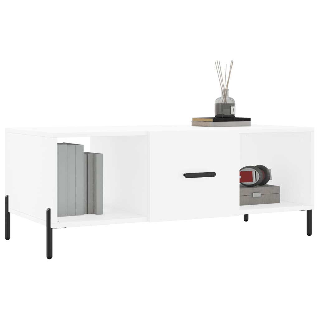 vidaXL Coffee Table White 102x50x40 cm Engineered Wood