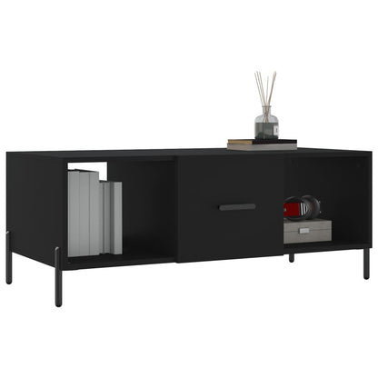 vidaXL Coffee Table Black 102x50x40 cm Engineered Wood
