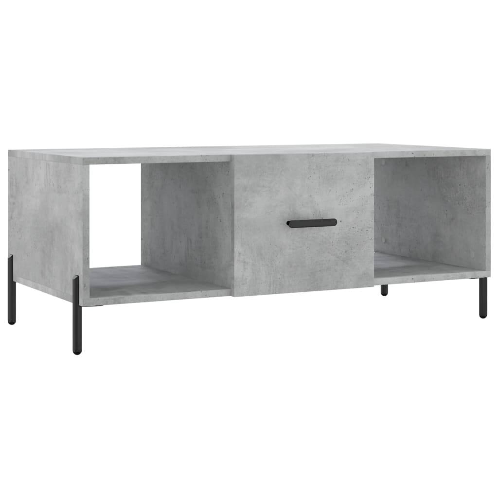 vidaXL Coffee Table Concrete Grey 102x50x40 cm Engineered Wood