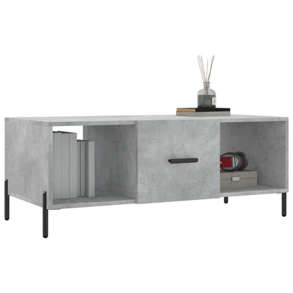 vidaXL Coffee Table Concrete Grey 102x50x40 cm Engineered Wood