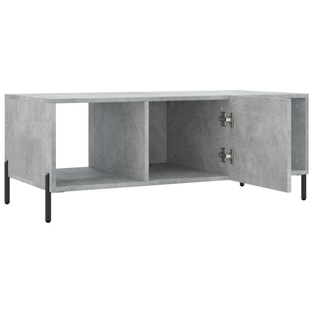 vidaXL Coffee Table Concrete Grey 102x50x40 cm Engineered Wood