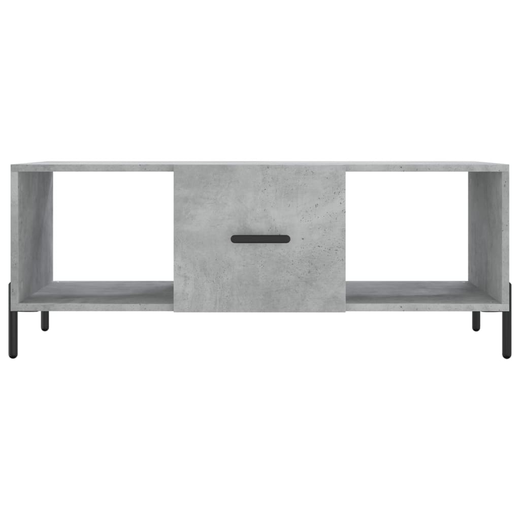 vidaXL Coffee Table Concrete Grey 102x50x40 cm Engineered Wood