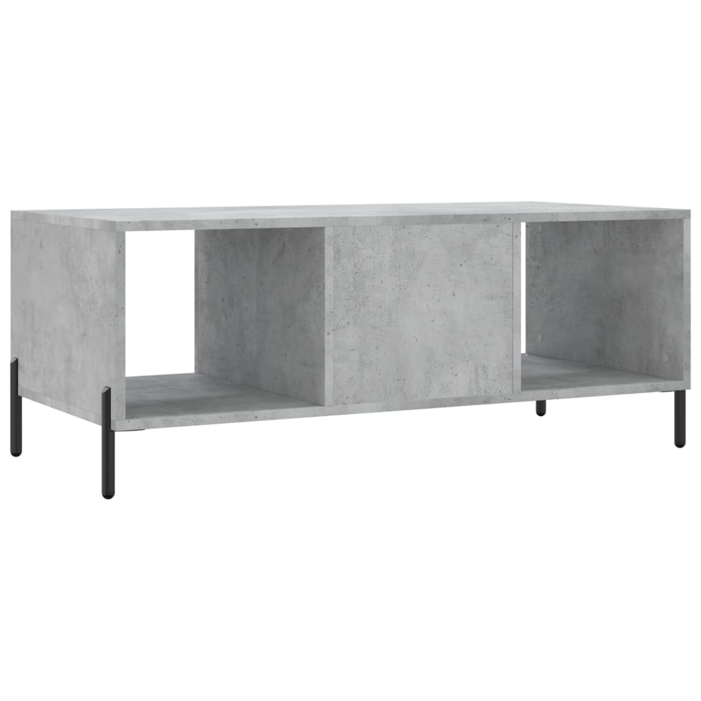 vidaXL Coffee Table Concrete Grey 102x50x40 cm Engineered Wood