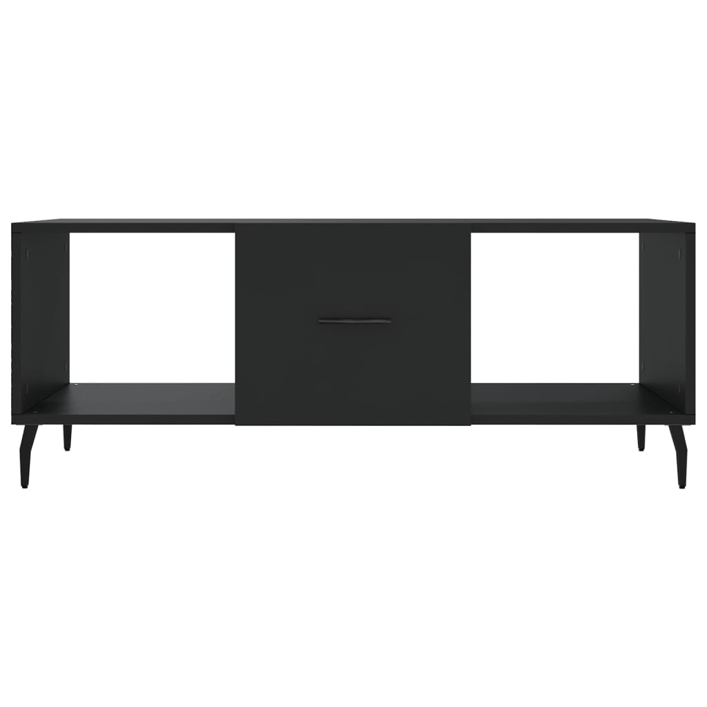 vidaXL Coffee Table Black 102x50x40 cm Engineered Wood
