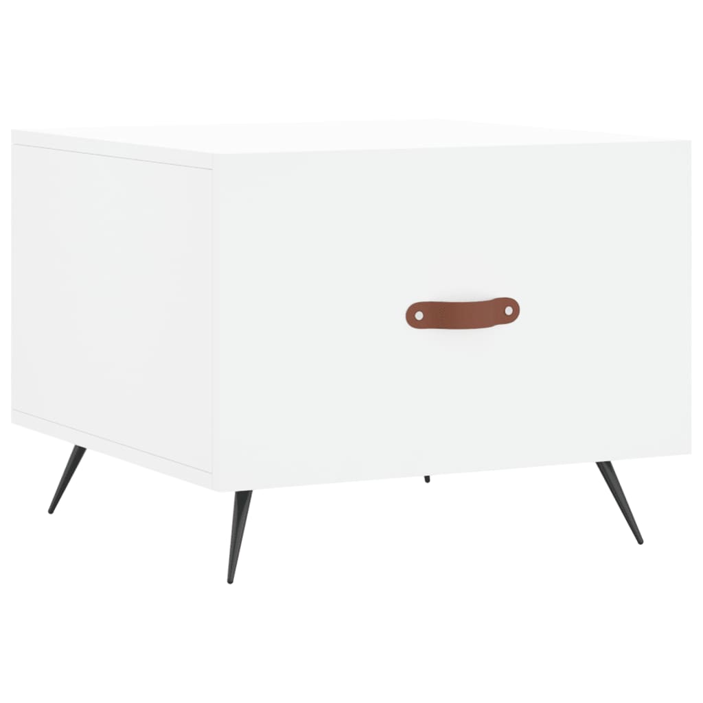 vidaXL Coffee Table White 50x50x40 cm Engineered Wood
