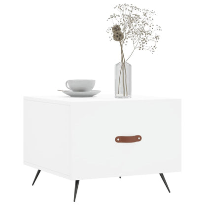 vidaXL Coffee Table White 50x50x40 cm Engineered Wood