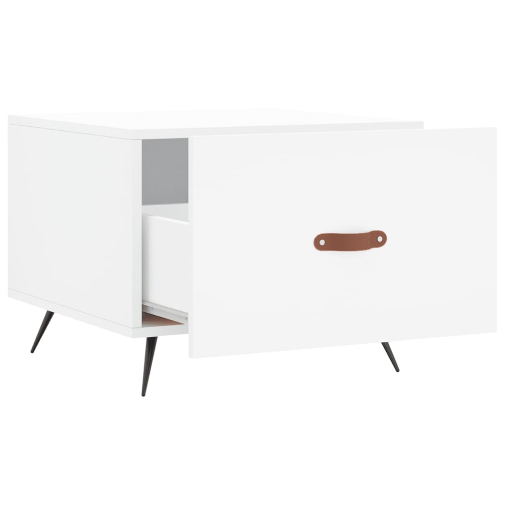 vidaXL Coffee Table White 50x50x40 cm Engineered Wood