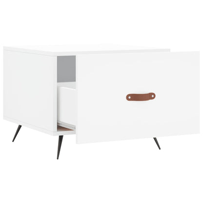 vidaXL Coffee Table White 50x50x40 cm Engineered Wood