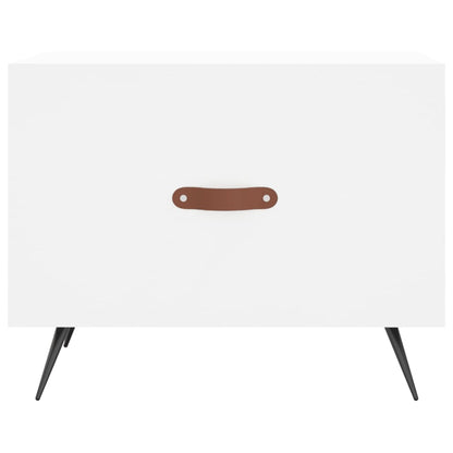 vidaXL Coffee Tables 2 pcs White 50x50x40 cm Engineered Wood