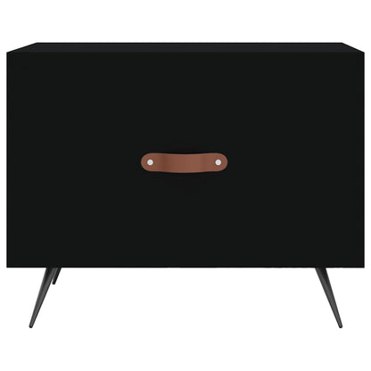 vidaXL Coffee Table Black 50x50x40 cm Engineered Wood