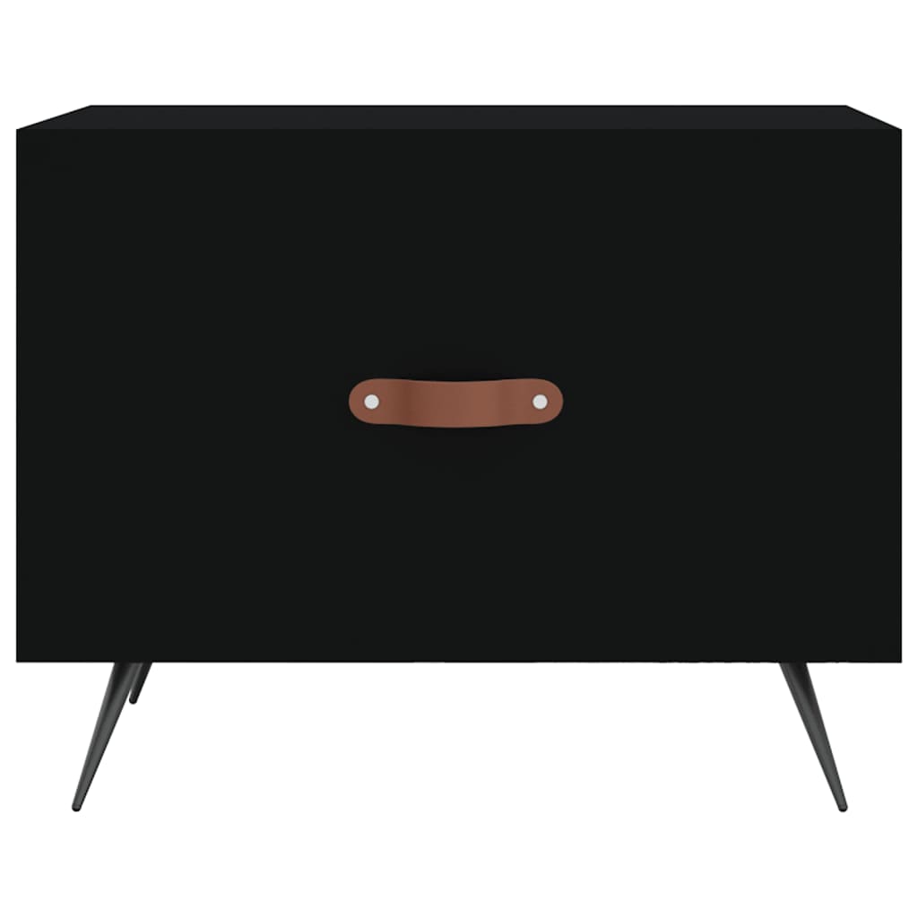 vidaXL Coffee Table Black 50x50x40 cm Engineered Wood