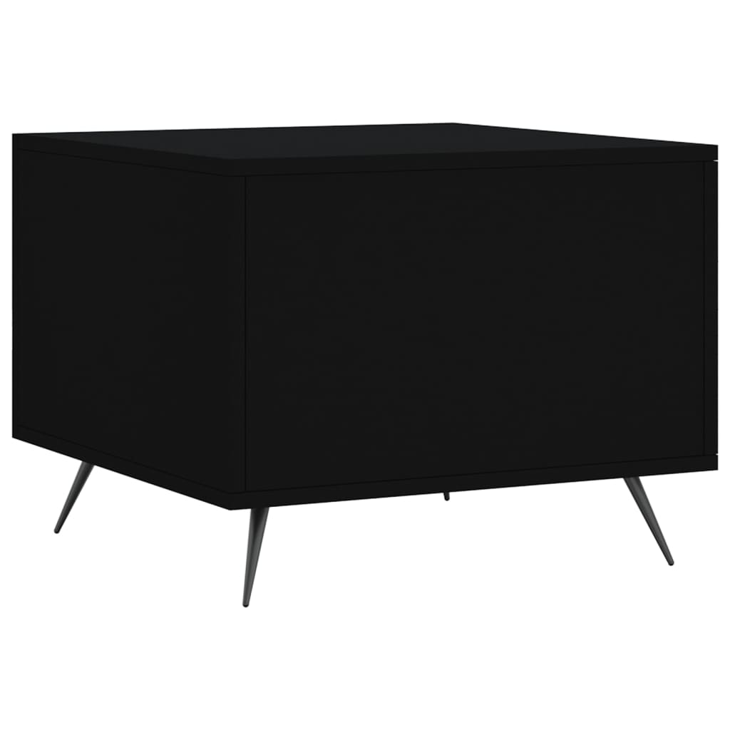 vidaXL Coffee Table Black 50x50x40 cm Engineered Wood