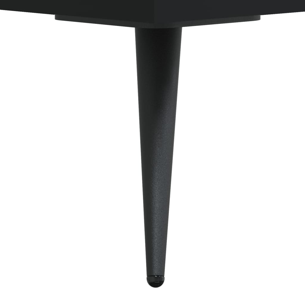 vidaXL Coffee Table Black 50x50x40 cm Engineered Wood