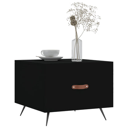 vidaXL Coffee Tables 2 pcs Black 50x50x40 cm Engineered Wood