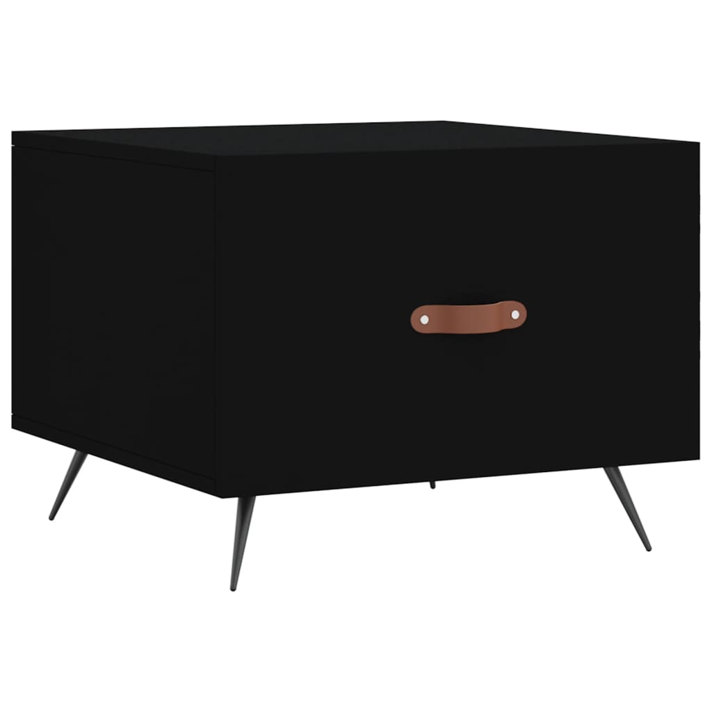 vidaXL Coffee Tables 2 pcs Black 50x50x40 cm Engineered Wood