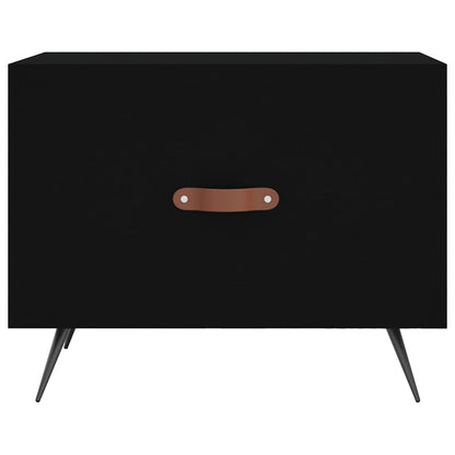 vidaXL Coffee Tables 2 pcs Black 50x50x40 cm Engineered Wood