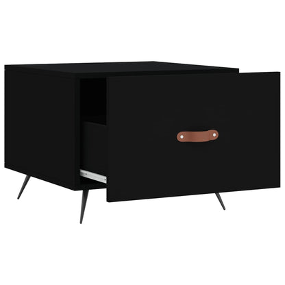vidaXL Coffee Tables 2 pcs Black 50x50x40 cm Engineered Wood