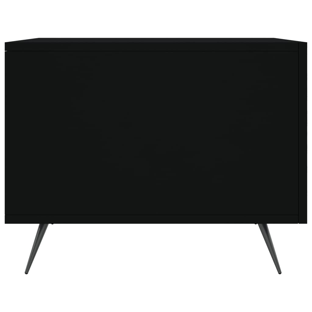 vidaXL Coffee Tables 2 pcs Black 50x50x40 cm Engineered Wood