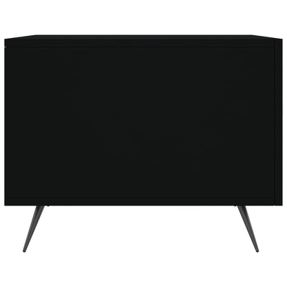 vidaXL Coffee Tables 2 pcs Black 50x50x40 cm Engineered Wood