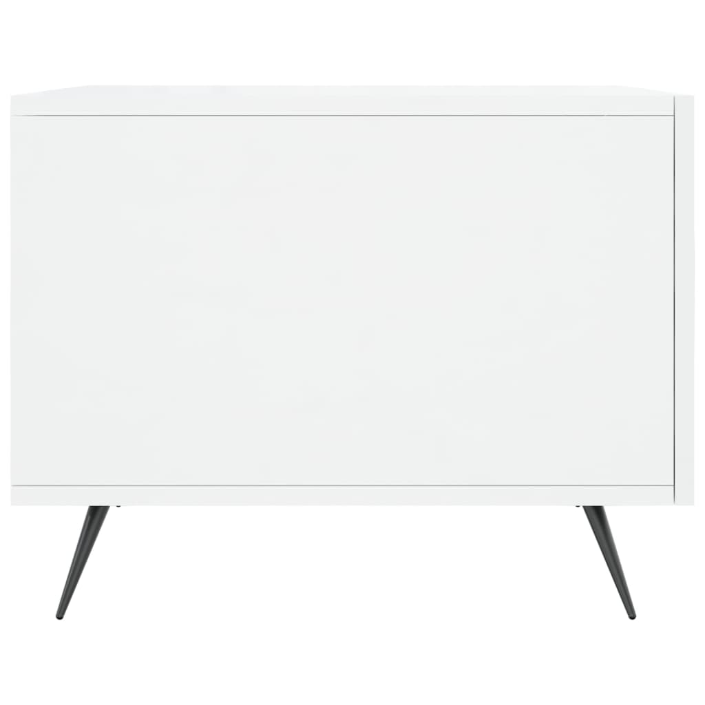vidaXL Coffee Table High Gloss White 50x50x40 cm Engineered Wood