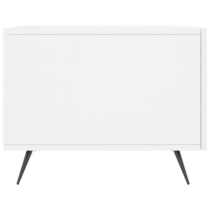 vidaXL Coffee Table High Gloss White 50x50x40 cm Engineered Wood