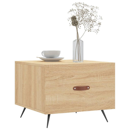 vidaXL Coffee Table Sonoma Oak 50x50x40 cm Engineered Wood