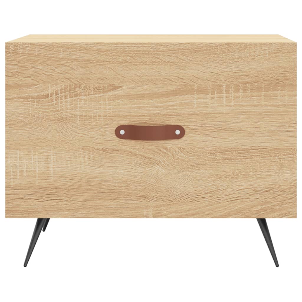 vidaXL Coffee Table Sonoma Oak 50x50x40 cm Engineered Wood