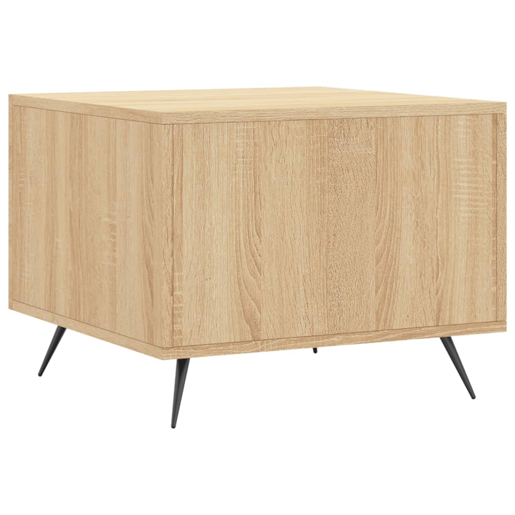 vidaXL Coffee Table Sonoma Oak 50x50x40 cm Engineered Wood