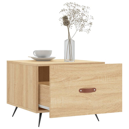 vidaXL Coffee Tables 2 pcs Sonoma Oak 50x50x40 cm Engineered Wood
