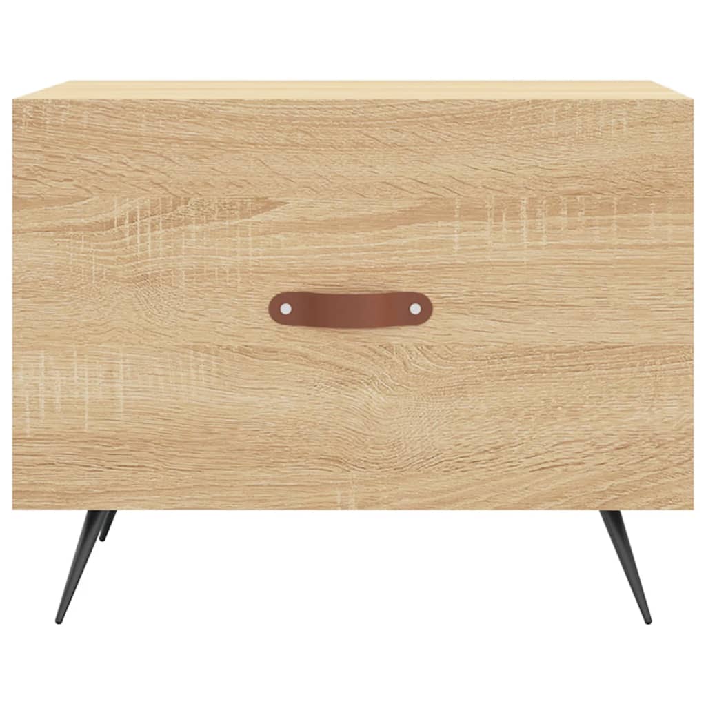 vidaXL Coffee Tables 2 pcs Sonoma Oak 50x50x40 cm Engineered Wood