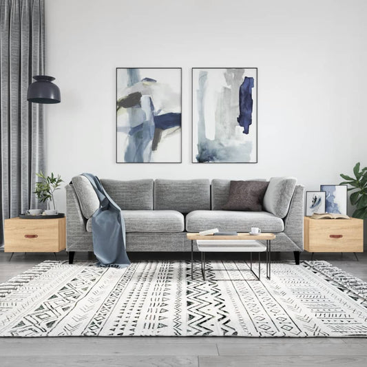 vidaXL Coffee Tables 2 pcs Sonoma Oak 50x50x40 cm Engineered Wood