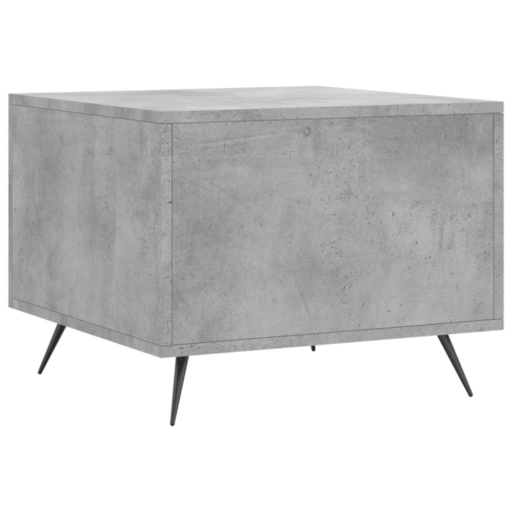vidaXL Coffee Table Concrete Grey 50x50x40 cm Engineered Wood