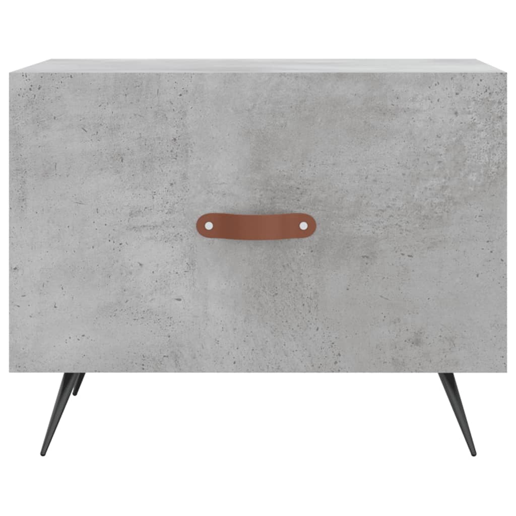 vidaXL Coffee Tables 2 pcs Concrete Grey 50x50x40 cm Engineered Wood