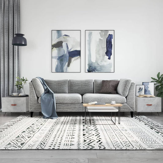 vidaXL Coffee Tables 2 pcs Concrete Grey 50x50x40 cm Engineered Wood