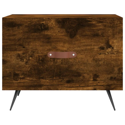 vidaXL Coffee Table Smoked Oak 50x50x40 cm Engineered Wood