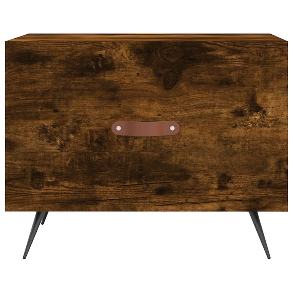 vidaXL Coffee Table Smoked Oak 50x50x40 cm Engineered Wood