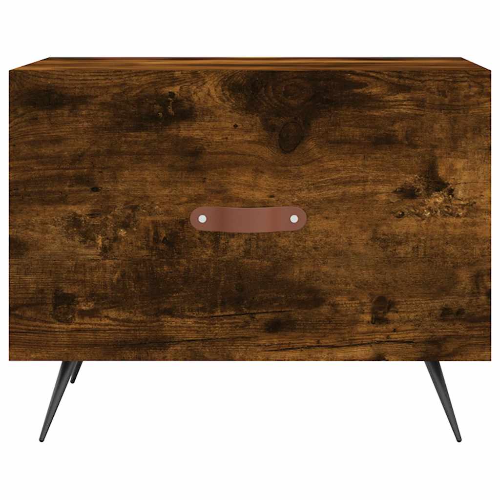 vidaXL Coffee Tables 2 pcs Smoked Oak 50x50x40 cm Engineered Wood