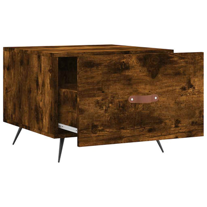 vidaXL Coffee Tables 2 pcs Smoked Oak 50x50x40 cm Engineered Wood