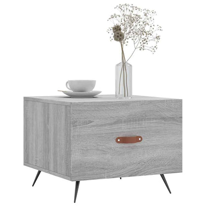 vidaXL Coffee Table Grey Sonoma 50x50x40 cm Engineered Wood