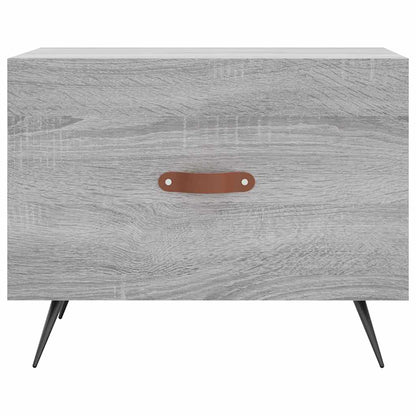 vidaXL Coffee Table Grey Sonoma 50x50x40 cm Engineered Wood